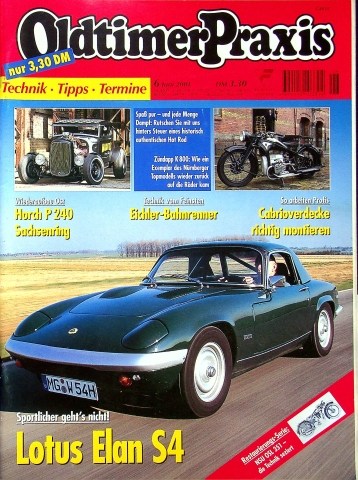 Deckblatt Oldtimer Praxis (06/2001)
